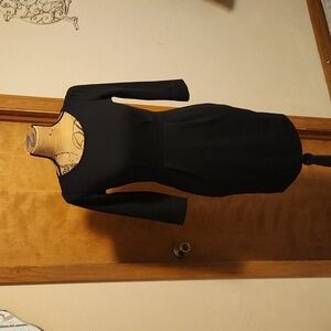 Banana Republic Little Black Dress with Midi Sleeves size 00P